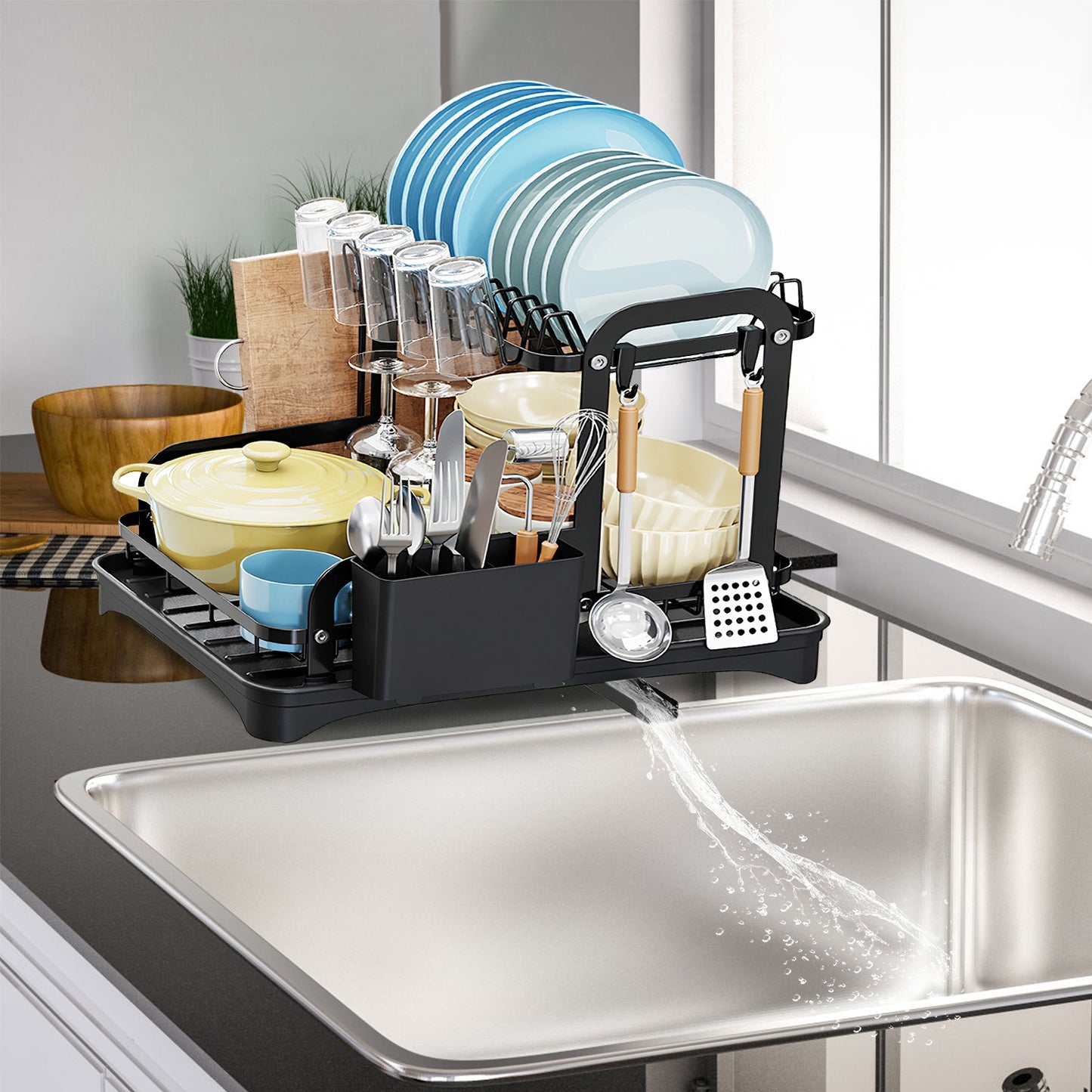 2-Tier Dish Drying Rack