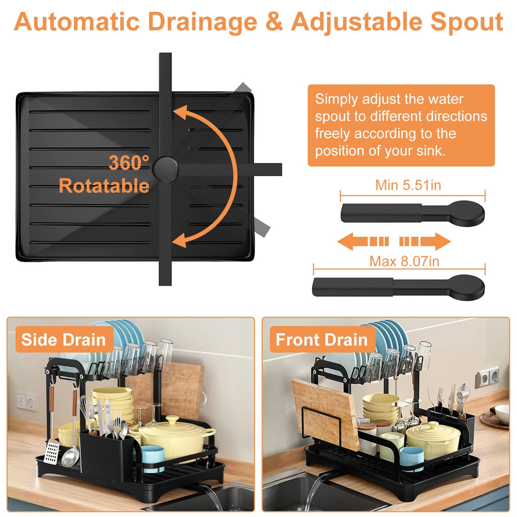 2-Tier Dish Drying Rack